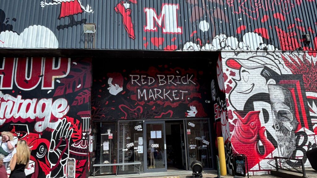 Front view of the Red Brick Market in Liverpool's Baltic Triangle District